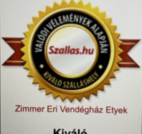 Zimmer Eri Vendégház Etyek 