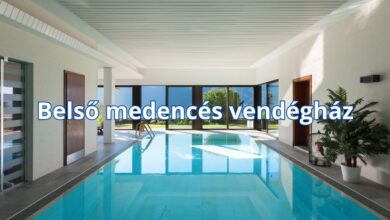 Belső medencés vendégház privát wellness hétvégére