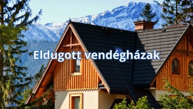 Eldugott vendégházak csendes hétvégére belföldön