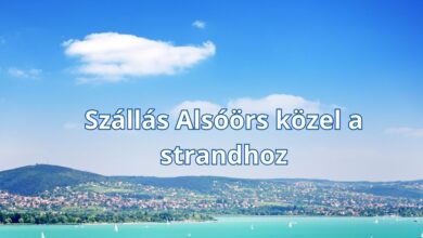 Szállás Alsóörs közel a strandhoz