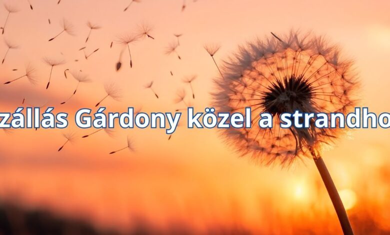 Szállás Gárdony közel a strandhoz