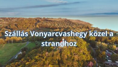 Szállás Vonyarcvashegy közel a strandhoz