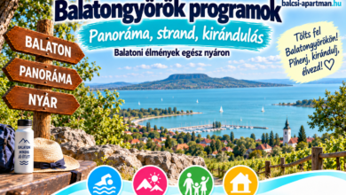 Balatongyörök programok balatoni panorámával