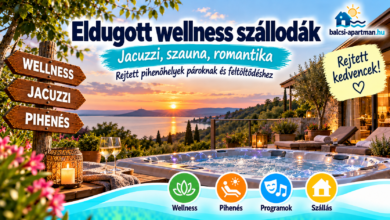 Eldugott wellness szállodák – csendes pihenés jakuzzival és szaunával