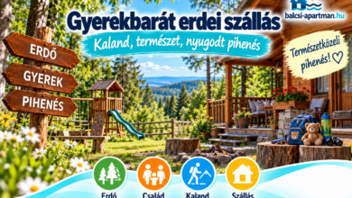 Gyerekbarát erdei szállás