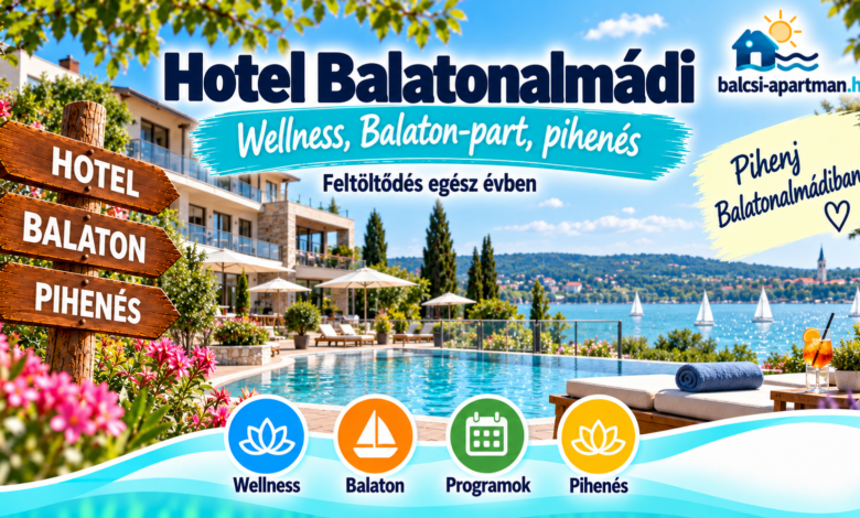 Hotel Balatonalmádiban balatoni pihenéshez