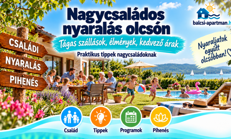 Nagycsaládos nyaralás olcsón