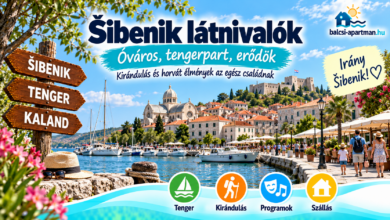 Šibenik látnivalók és tengerparti programok