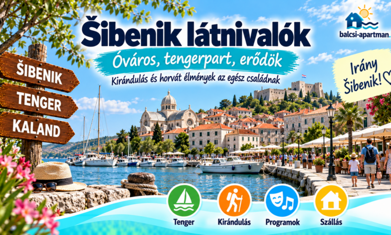 Šibenik látnivalók és tengerparti programok