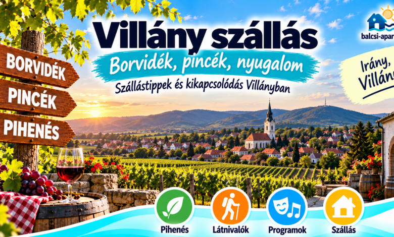 Villány szállások – hol érdemes megszállni?