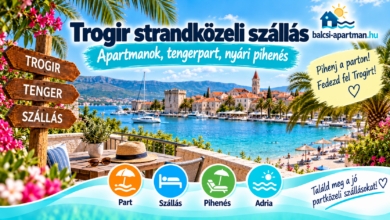 Trogir strandközeli szállás