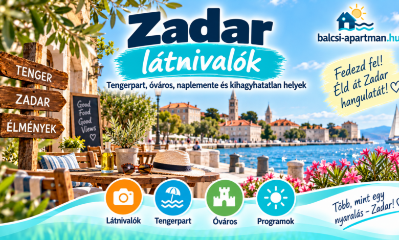 Zadar látnivalók