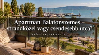 Apartman Balatonszemes – strandközel vagy csendesebb utca?