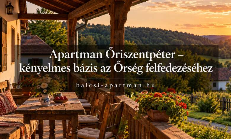 Apartman Őriszentpéter – kényelmes bázis az Őrség felfedezéséhez