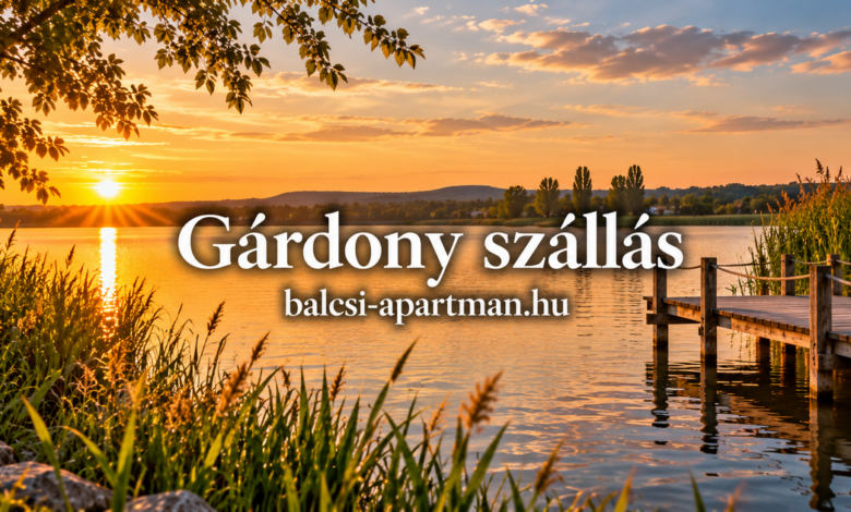 Gárdony szállás – tópart