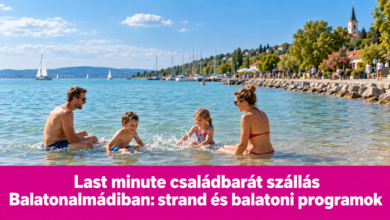 Last minute családbarát szállás Balatonalmádiban: strand és balatoni programok