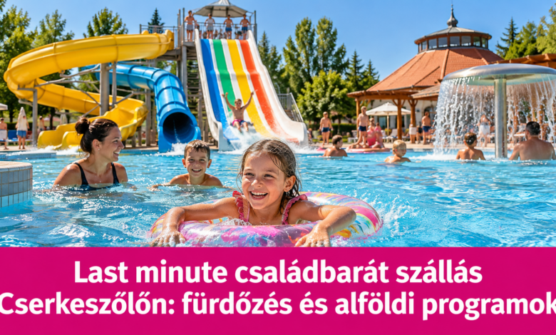 Last minute családbarát szállás Cserkeszőlőn: fürdőzés és alföldi programok