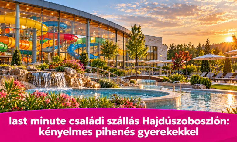 Last minute családi szállás Hajdúszoboszlón: kényelmes pihenés gyerekekkel