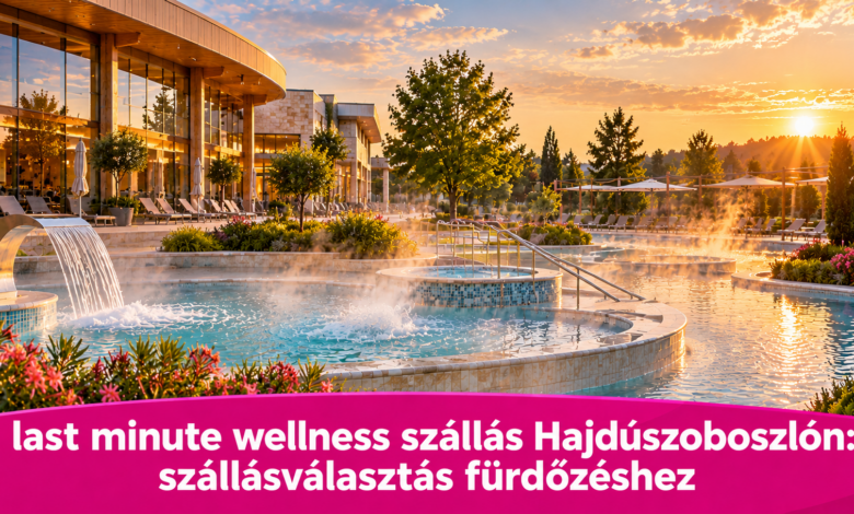 Last minute wellness szállás Hajdúszoboszlón: szállásválasztás fürdőzéshez