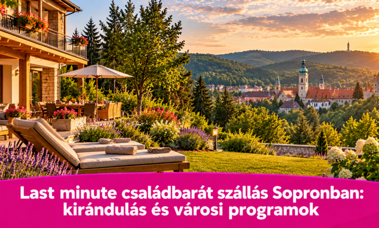 Last minute wellness szállás Sopronban: pihenés és erdei környezet